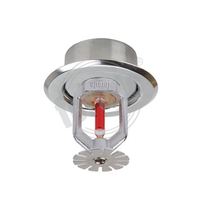 Pendent sprinklerhode med escutcheon plate